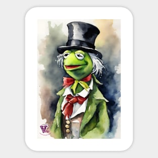 Kermit Scrooge Sticker